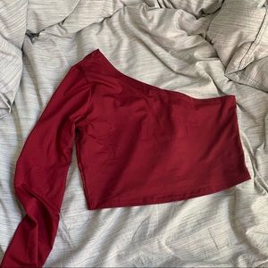One shoulder crop top
